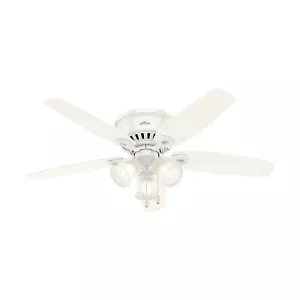 Hunter Fan Company Indoor 53326 52" Builder Low Profile Ceiling Fan with Ligh... - Picture 1 of 9