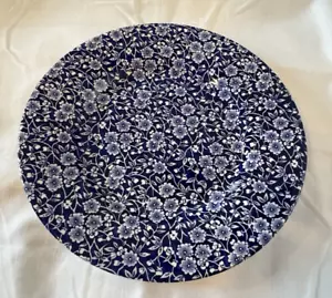 PLATO DE CENA FLORAL CHINTZ AZUL Y BLANCO REINAS CALICO 10 5/8" MALASIA INGLATERRA - Imagen 1 de 8