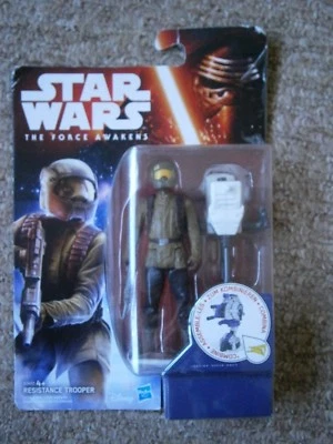 Star Wars ,  The Force Awakens RESISTANCE TROOPER figure , NEW IN BOX - Image 1 of 3