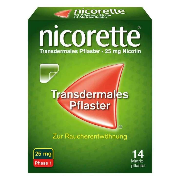nicorette Nikotinpflaster, 25 mg Nikotin · 14 St · PZN 03273690 - Bild 1 von 1