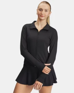 Under Armour Women's Size XS Meridian Jacket Black Long Sleeve W/ Thumb Holes - Picture 1 of 10