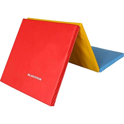 GoGym 6x2ft Folding 3 Panel Exercise Mat w/Handles, Multi (Used) - Image 1 of 4