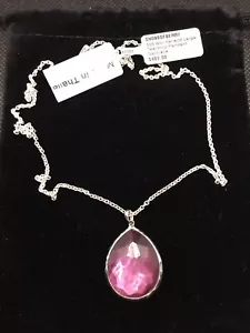 "Collar Colgante Lágrima Grande de Plata Esterlina País de las Maravillas $495 IPPOLITA 16""-18" - Imagen 1 de 5