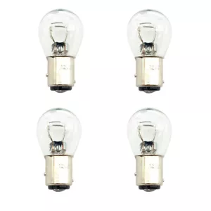 4x New BAY15D Light Bulb White Dual Contact Headlight Taillight Turn Signal Lamp - Foto 1 di 2
