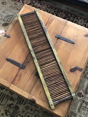 Antique Early Country Primitive LARGE  39” Weaving Wood Tape Loom Original Paint - Image 1 of 4