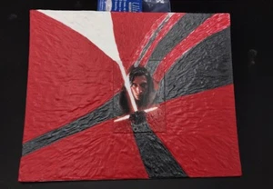 StarWars Art By Aaron Goodwin 1/1 Painting Panel Canvas Size Is 8x10 Kylo - Picture 1 of 2