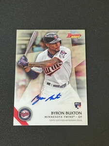 2015 Bowman's Best "A Best of 2015" Auto Byron Buxton #B15-BB Rookie - Picture 1 of 4