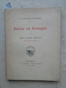 BALZAC EN BRETAGNE, 1885. L'écriture des chouans à Fougères. - Picture 1 of 10