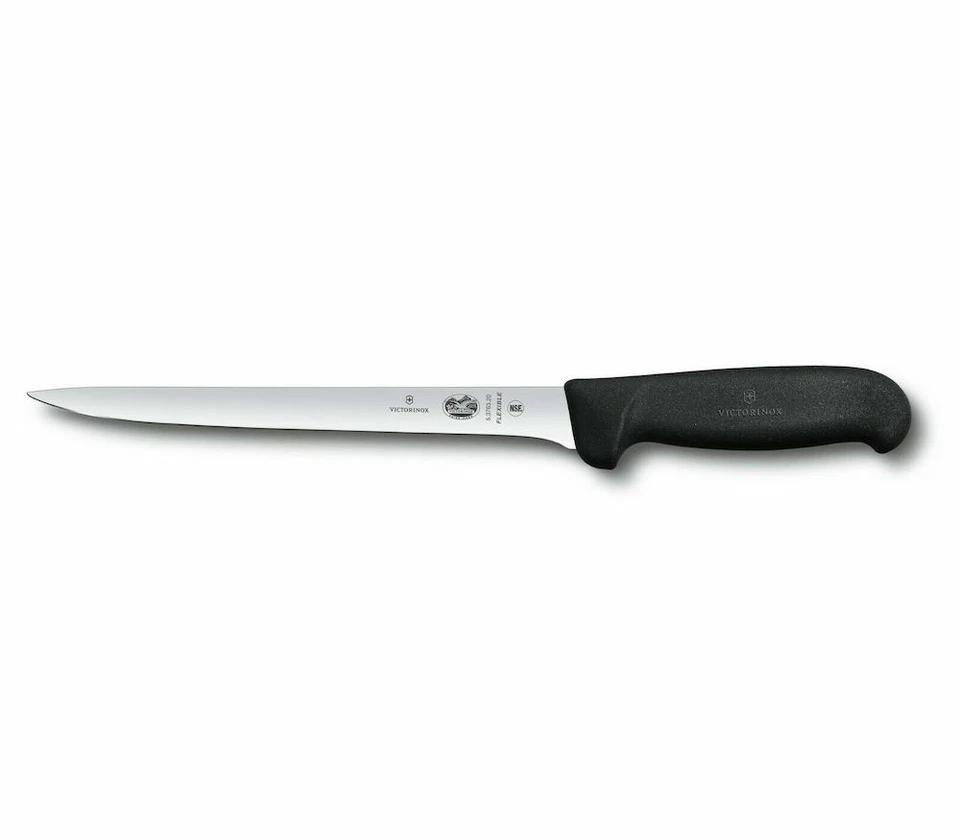 Victorinox Fibrox Flexible Estrecho Cuchillo para Filetear Peces 20cm - Negro 5.3763.20 Foto 1 de 1
