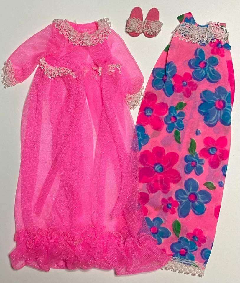 🌸 Vintage Francie 1968 Night Blooms #1212 Fashion NM/M Complete HTF Slippers 🌙 - Image 1 of 4