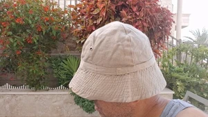 Antiguo sombrero antiguo vintage Israel auténtico algodón caqui Kova Tembel כובע טמבל años 50' - Imagen 1 de 9