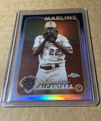 2024 Topps Chrome - Sandy Alcantara #138 Sepia Refractor - Image 1 of 2