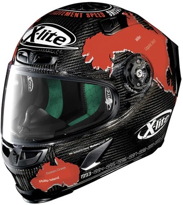 X-Lite X-803 Ultra Carbon Checa Integral Helm - Bild 1 von 4