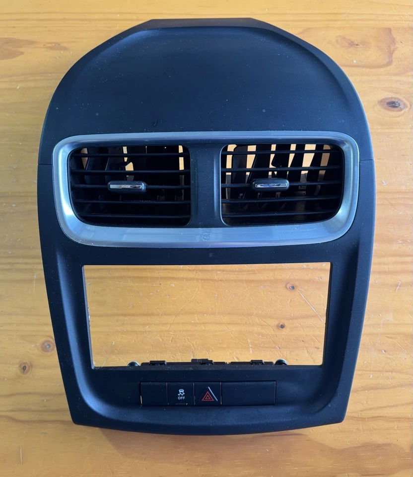 Dodge Avenger 2011-2014 tablero central radio bisel con panel superior, negro OEM Foto 1 de 4