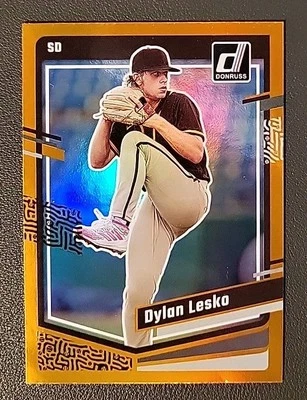 2023 Panini Donruss - Dylan Lesko #143 Holo Orange (RC) - Image 1 of 2
