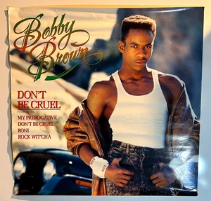 True Vintage 1988 Bobby Brown DON'T BE CRUEL Album Promo Poster MCA Records VG - Picture 1 of 3