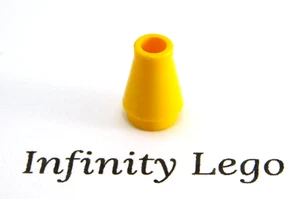 12 LEGO Yellow Cone 1 x 1 Round Brick (4589) - (12 Pieces) - Picture 1 of 1