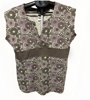 Camiseta de mujer The North Face XL verde/púrpura mecha de vapor para mujer senderismo al aire libre Foto 1 de 4