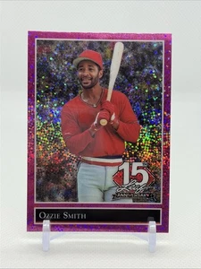 2025 Leaf 15th NSCC National Ozzie Smith Pink Sparkle #/8 - Bild 1 von 2