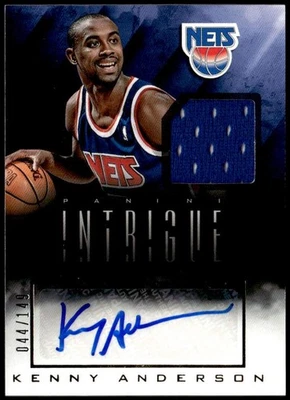 Camisetas autógrafas Kenny Anderson 2013-14 Panini Intrigue #40 #/149 E1 Foto 1 de 2