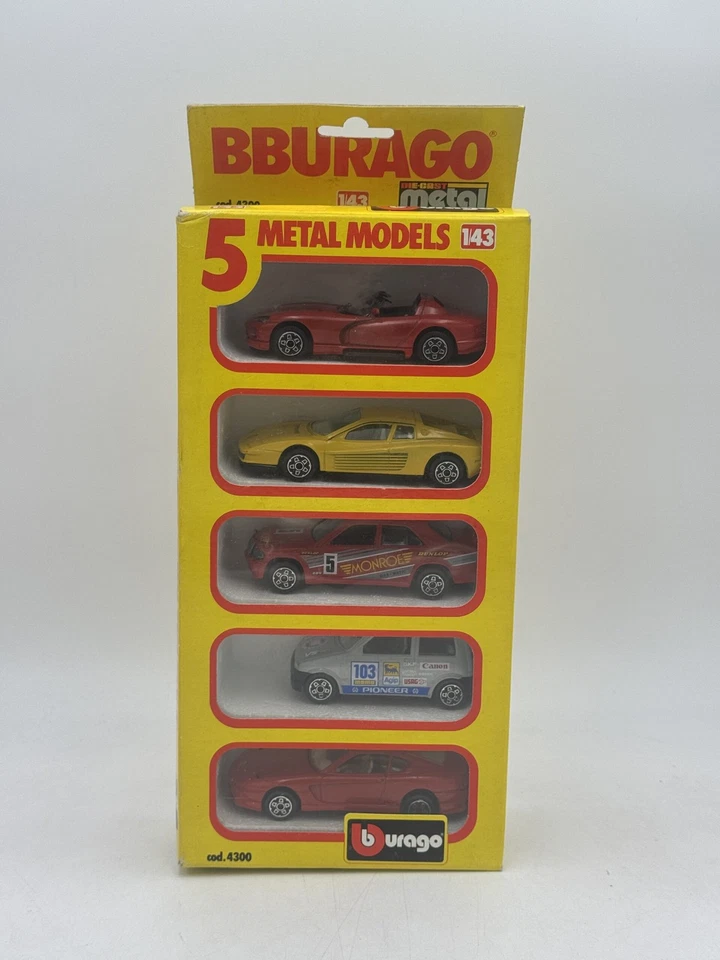 Die Cast 1/43 " 5 Metal Models " (4300) BURAGO - Image 1 of 1