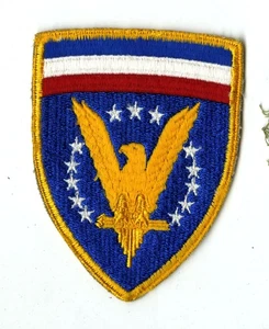 Headquarters European Theater 3rd Design White Back Patch WWII Vintage - Picture 1 of 2