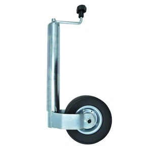 Schwerlast Stützrad Ø60mm 300kg verzinkt Vollgummi - Bild 1 von 3