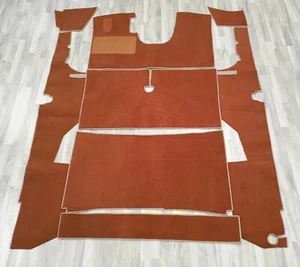 Juego de alfombras Citroën DS 20 con transmisión manual año 67-71 Velour alfombrillas coñac - Imagen 1 de 1