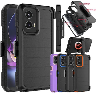 For Motorola Moto G 5G 2024 2023 Case Belt Clip Holster + Screen Protector Cover - Image 1 of 4