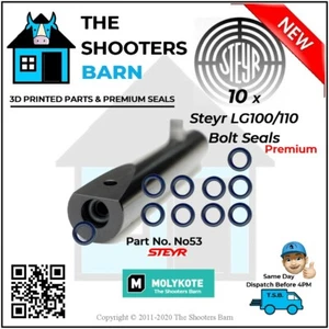 10 sellos de perno premium se adaptan a Steyr no- 53 Pn-6390050 todos los modelos LG100 / LG110 nuevos - Imagen 1 de 2