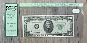 1950 $20 Federal Reserve Note Chicago FR## 2059-G, PCGS Very Choice New 64 - Picture 1 of 6