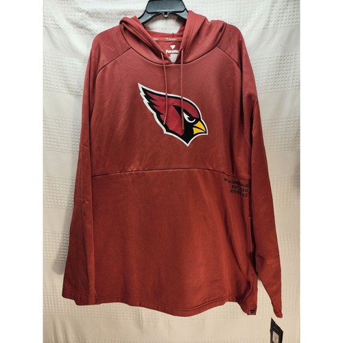 VETEMENTS Felpa con cappuccio NFL Team Apparel Arizona Cardinals da uomo taglia XL pile marrone