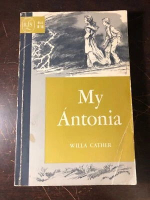 VINTAGE My Antonia Willa Cather  1954 Paperback Houghton Riverside ILLUSTRATED Foto 1 de 4