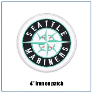 Seattle Mariners Baseball bestickt Bügelbild Patch, 4" - Bild 1 von 3