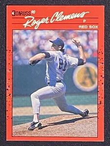 Roger Clemens 1990 MLB Boston Red Sox Pitcher Baseball Card Donruss #184 - Imagen 1 de 2