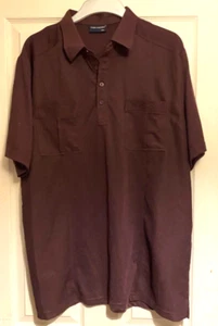 Tom Hagan Mens casual short sleeve polo shirt Brown Size UK XXL Fabulous - Picture 1 of 4