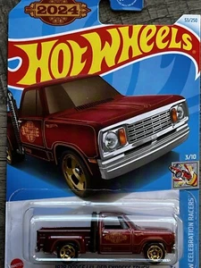 Hot Wheels ‘ 24 Celebration Racers ‘78 Dodge Li’L Red Express Valentine Truck - Picture 1 of 16