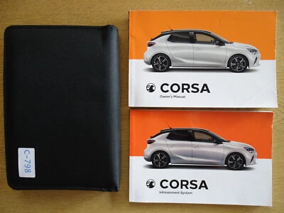 GENUINE VAUXHALL CORSA-e ELECTRIC 2019-2023 OWNERS MANUAL HANDBOOK WALLET PACK - Image 1 of 4