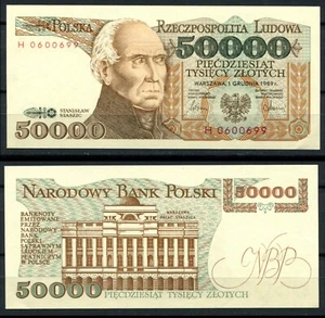 Poland 1989 • 50000 zlotych • P# 153a H • UNC (ND-0087) Pologne - Picture 1 of 1