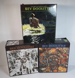 Bev Doolittle Bundle of Three 550 Piece Puzzles No Missing Pieces 51 cm x 51 cm - Picture 1 of 8