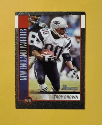 2002 Bowman Silver /250 Troy Brown #37 SP Patriots  - Image 1 of 4