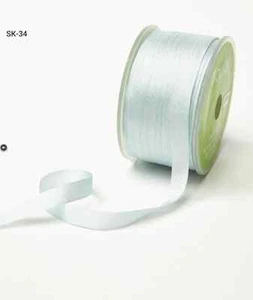 1/4 Inch Silk Ribbon - MAY ARTS - SK34 - Lt. Blue - 10 yards - Picture 1 of 1