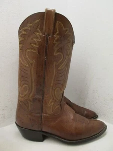 Botas vaqueras vaqueras de cuero marrón Laredo para hombre talla 9,5 estilo EE 65689 EE. UU. - Imagen 1 de 18