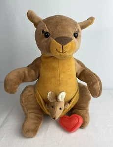 Mama Kangaroo and Baby Joey 12" Plush Recordable Message, Works Great! - Picture 1 of 15