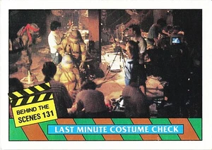 Topps 1990 Limited Edition Movie TMNT Series Last minute costume check Card #131 - Picture 1 of 4