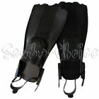 Black Low Volume Snorkeling Fishing Fins One Size Large Belly Boating