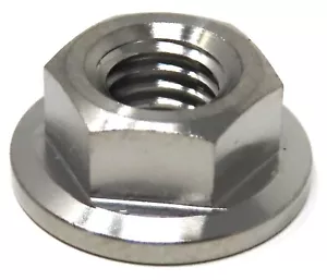 M7 Titan Grade 5 DIN 6923 1,0 mm Gewindespitch Sechskantflanschmutter - Bild 1 von 3