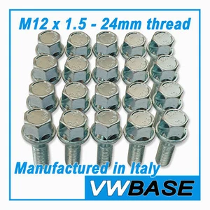 for BMW 1 Series 120i E88 Wheel Nuts Bolts 17mm M12 x 1.5 Taper 60deg Stud x 20 - Picture 1 of 7