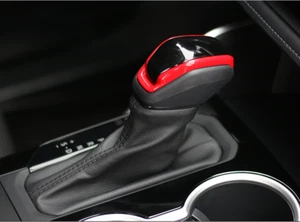 Cubierta de perilla de cambio de marchas ABS roja y negra para Toyota RAV4 2019-2023 1 PIEZA - Imagen 1 de 7