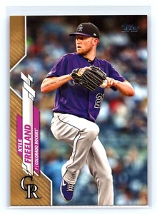 2020 Topps Kyle Freeland 666 Gold #ed/2020 - Picture 1 of 2